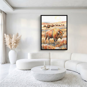 Bison Golden Plains — bison golden plains sq white luxury 1port framed black