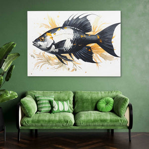 Black and Gold Fantasia - Luxury Wall Art