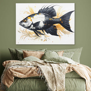 Black and Gold Fantasia - Luxury Wall Art