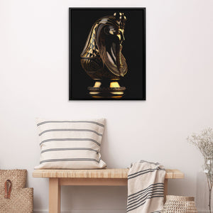 Black and Gold Pharaoh - Luxury Wall Art