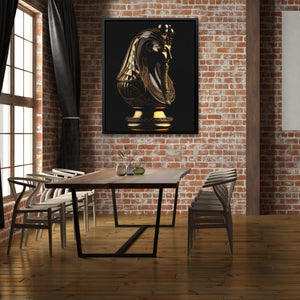 Black and Gold Pharaoh - Luxury Wall Art