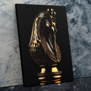 Black and Gold Pharaoh - Luxury Wall Art