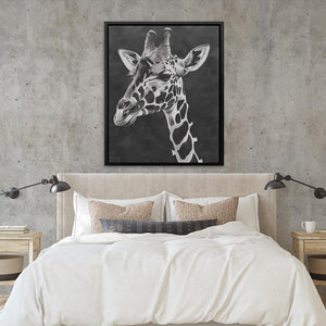 Black and White Giraffe - Luxury Wall Art