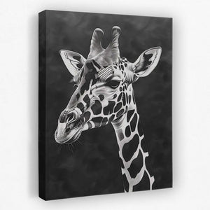 Black and White Giraffe - Luxury Wall Art