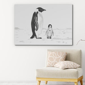 Black and White Penguins - Luxury Wall Art