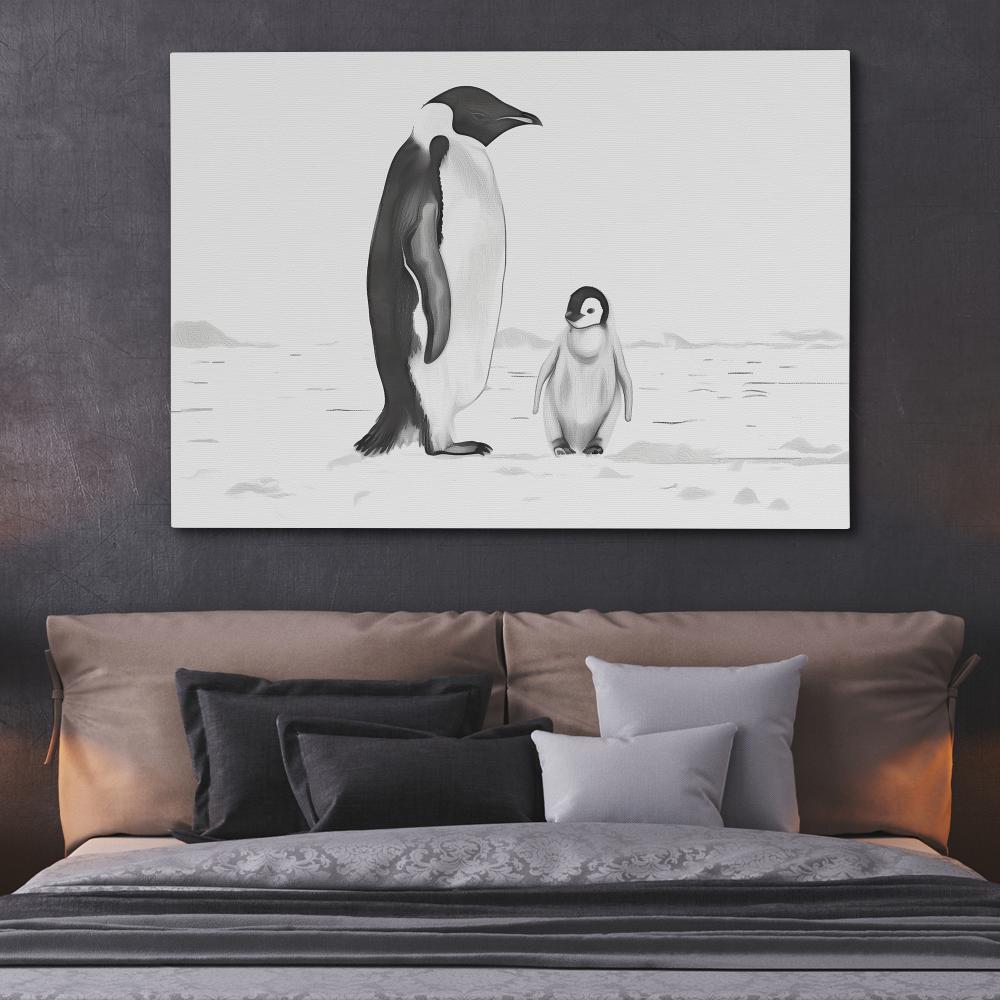 Black and White Penguins - Luxury Wall Art