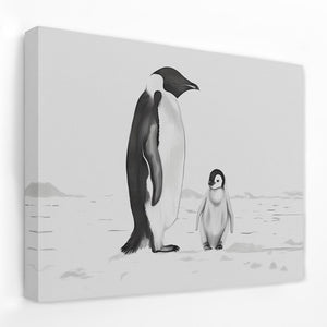 Black and White Penguins - Luxury Wall Art