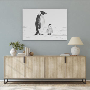 Black and White Penguins - Luxury Wall Art