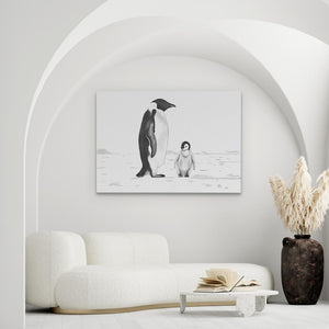 Black and White Penguins - Luxury Wall Art