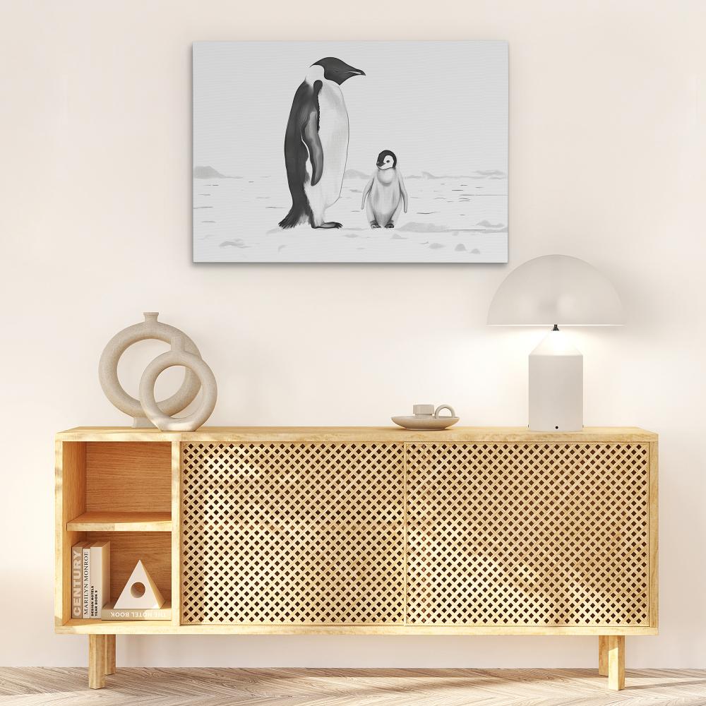 Black and White Penguins - Luxury Wall Art