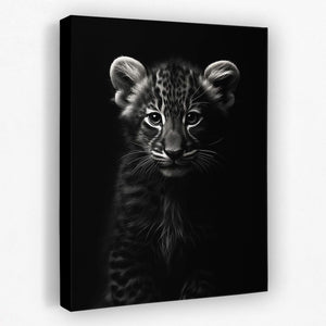 Black and White Tiger Cub - Luxury Wall Art