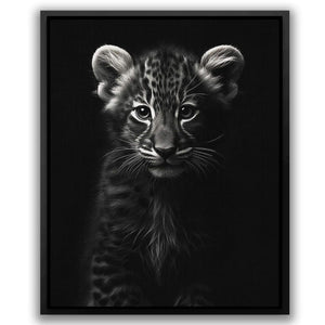 Black and White Tiger Cub - Luxury Wall Art