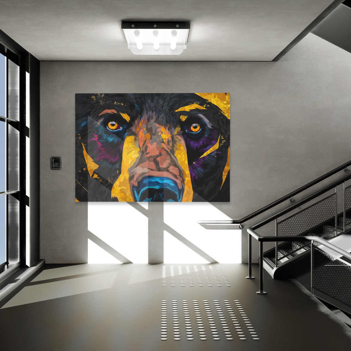 Black Bear Stare - Luxury Wall Art