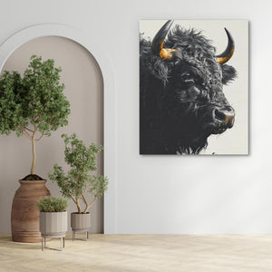 Black Bull - Luxury Wall Art