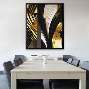 Black Gold Abstract V - 1 - Luxury Wall Art