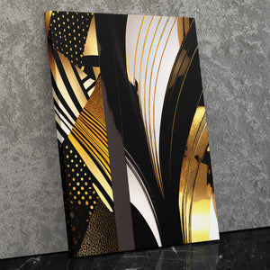 Black Gold Abstract V - 1 - Luxury Wall Art