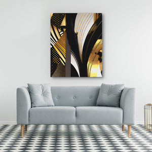 Black Gold Abstract V - 1 - Luxury Wall Art