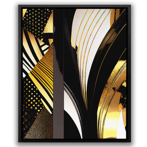 Black Gold Abstract V - 1 - Luxury Wall Art