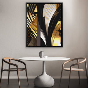 Black Gold Abstract V - 1 - Luxury Wall Art