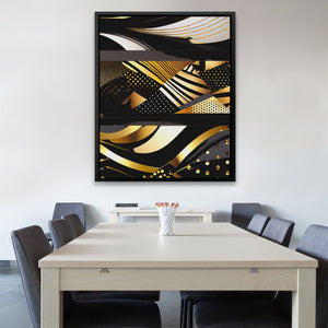 Black Gold Abstract V - 2 - Luxury Wall Art