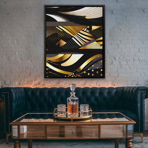 Black Gold Abstract V - 2 - Luxury Wall Art