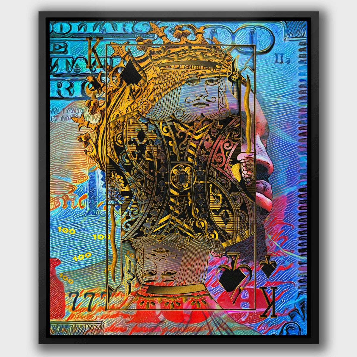 Black King of Spades - Luxury Wall Art