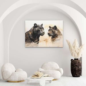 Black Leopards - Luxury Wall Art