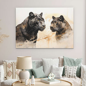 Black Leopards - Luxury Wall Art