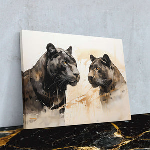 Black Leopards - Luxury Wall Art