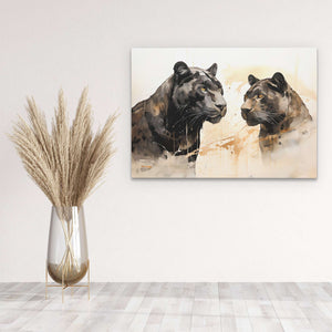 Black Leopards - Luxury Wall Art