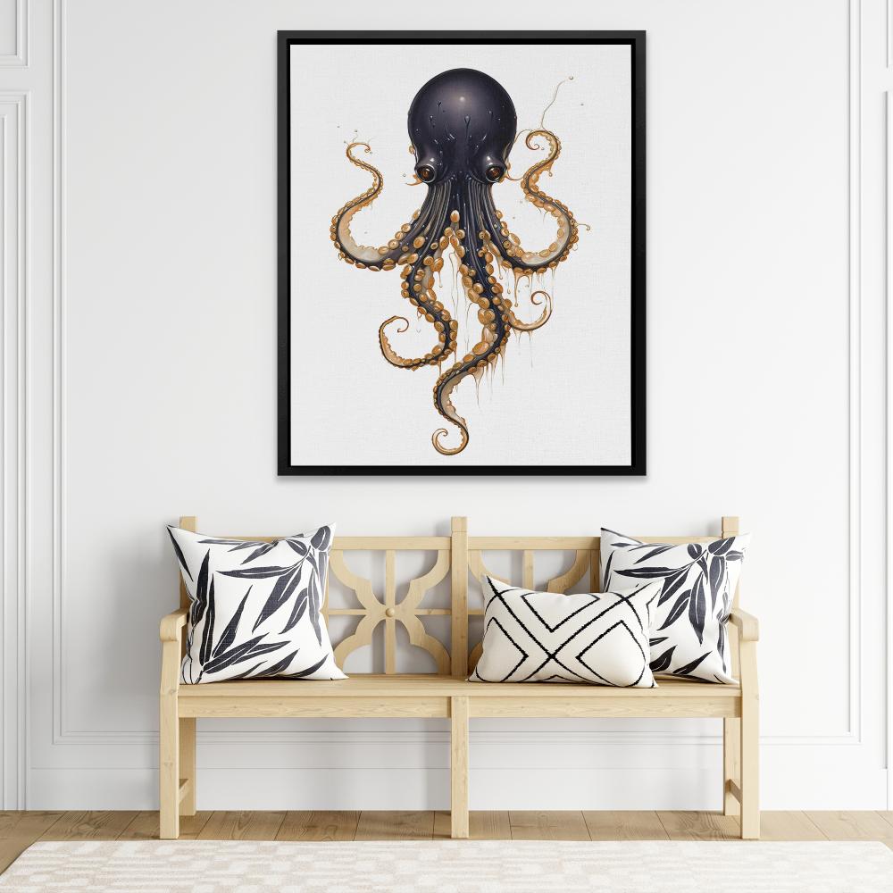 Black Octopus - Luxury Wall Art