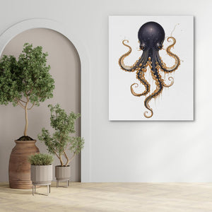 Black Octopus - Luxury Wall Art