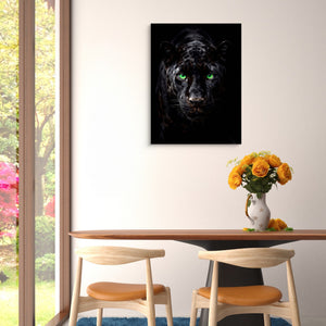 Black Panther Emerald Stare - Luxury Wall Art