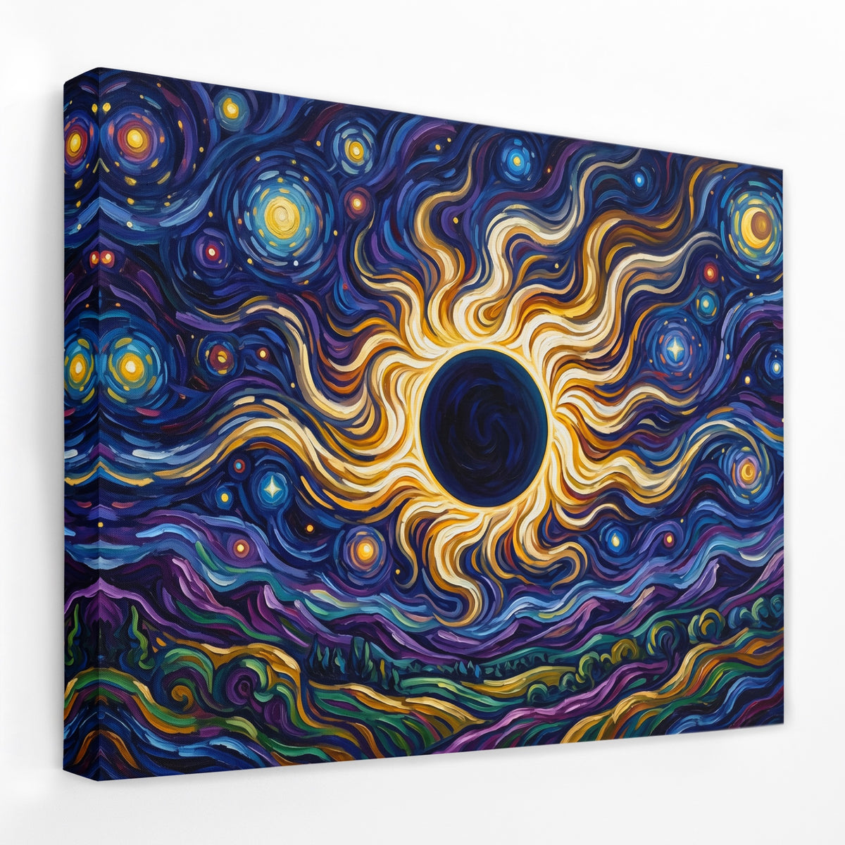 Black Sun Cosmos — Black Sun Cosmos Landscape   Side View   Mirror Wrap 101