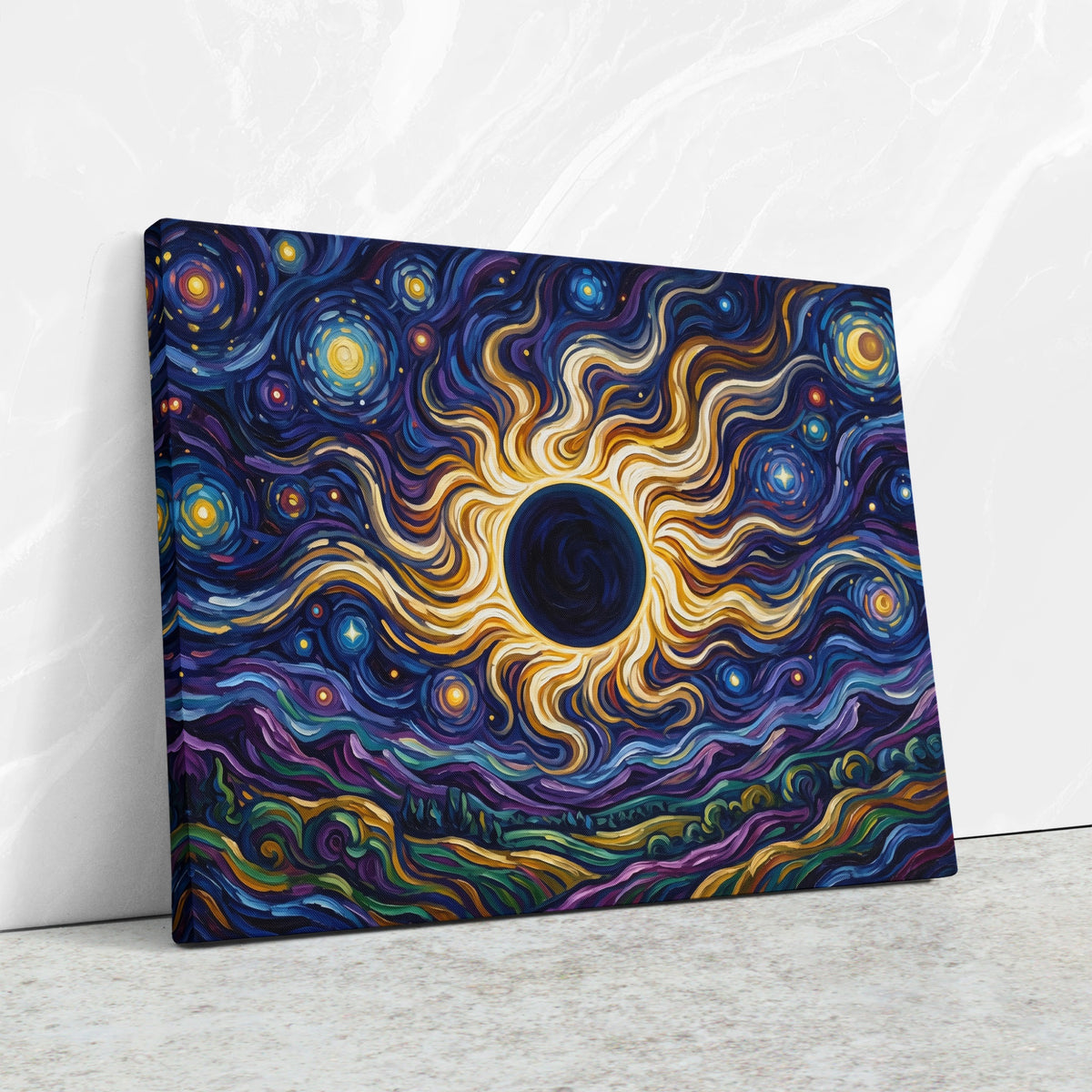 Black Sun Cosmos — Black Sun Cosmos Against Wall4x5 Reflect2 5