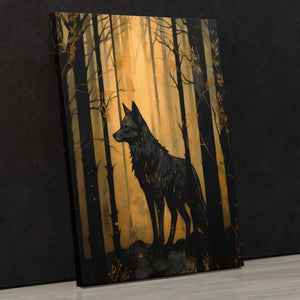 Black Wolf's Den - Luxury Wall Art