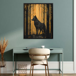 Black Wolf's Den - Luxury Wall Art