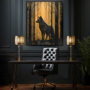 Black Wolf's Den - Luxury Wall Art