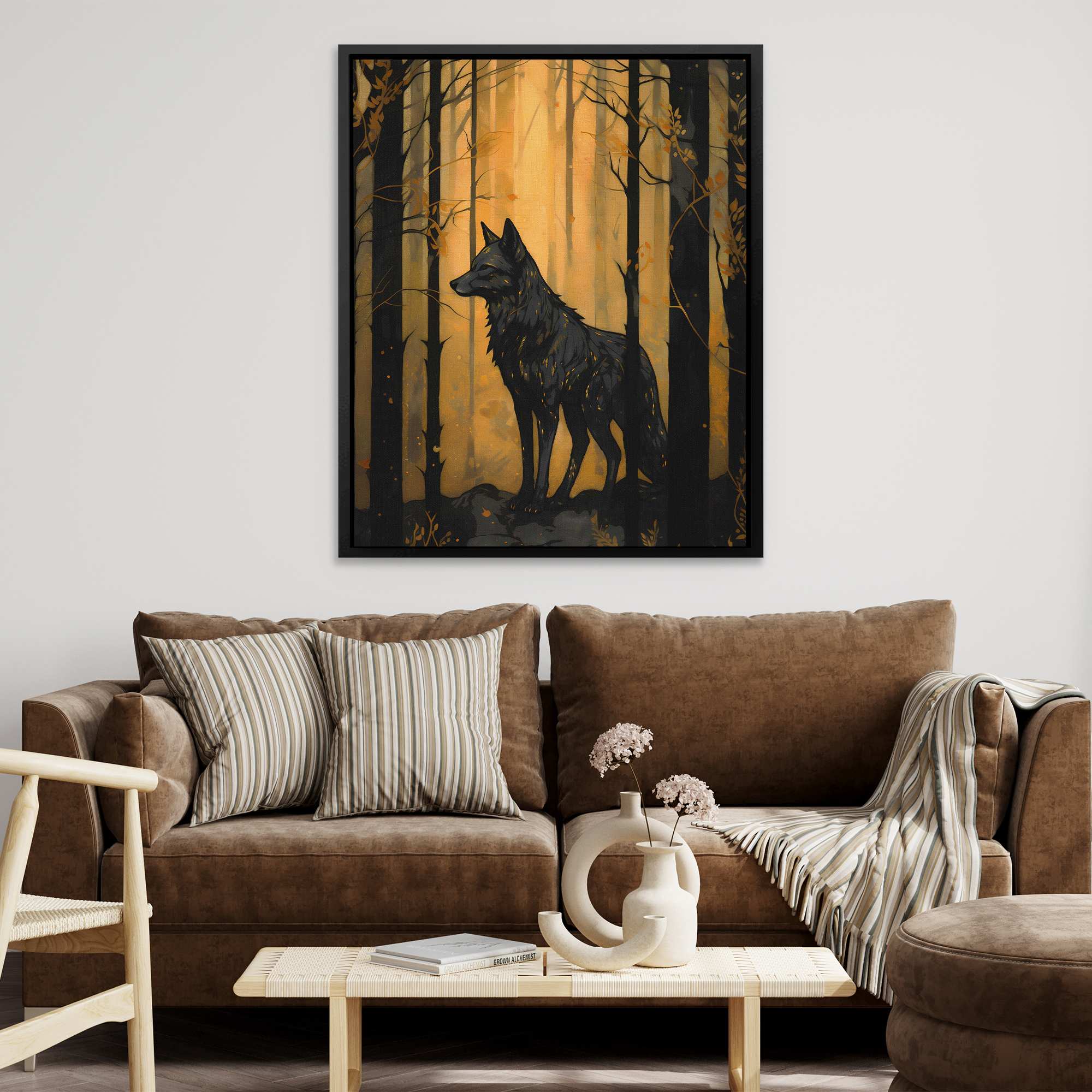 Black Wolf's Den - Luxury Wall Art