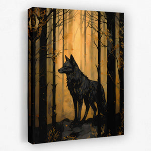 Black Wolf's Den - Luxury Wall Art