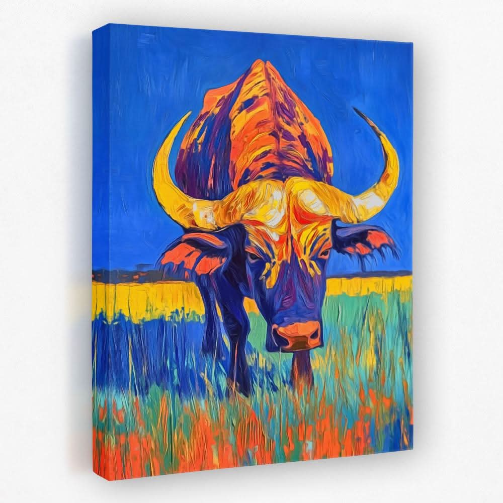 Blaze of the Prairie - Animals Canvas Wall Art