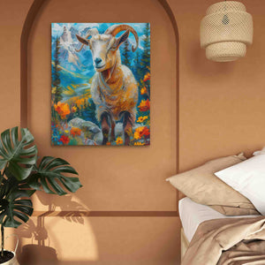 Blissful Goat - Luxury Wall Art