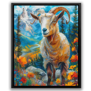 Blissful Goat - Luxury Wall Art