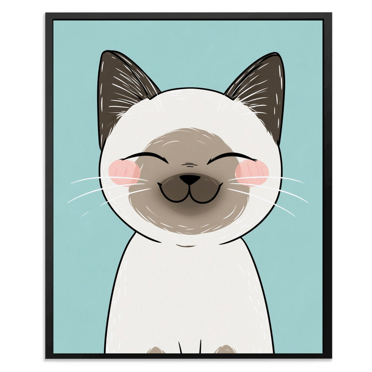 Blissful Whiskers - Luxury Wall Art