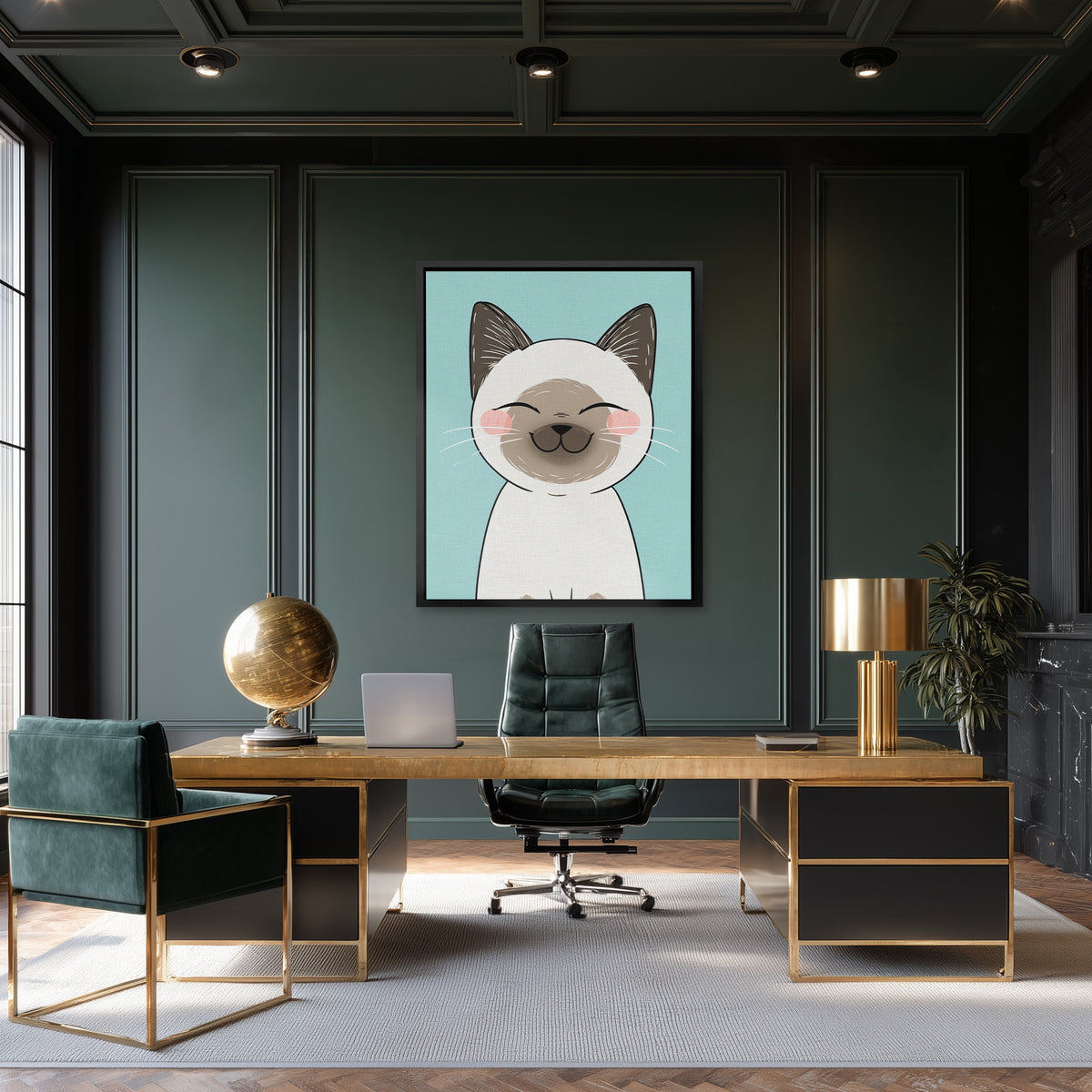 Blissful Whiskers - Luxury Wall Art