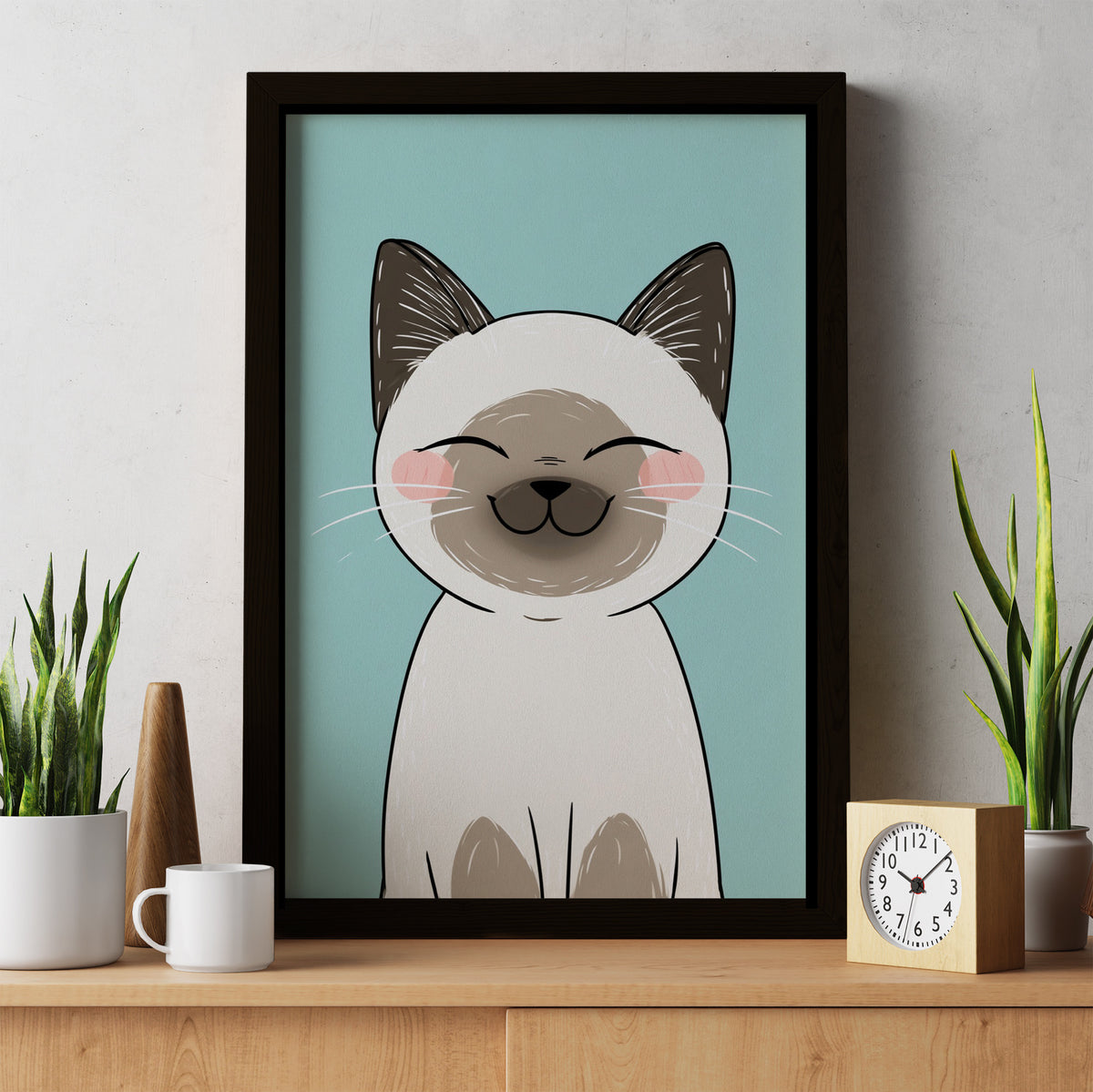 Blissful Whiskers - Luxury Wall Art