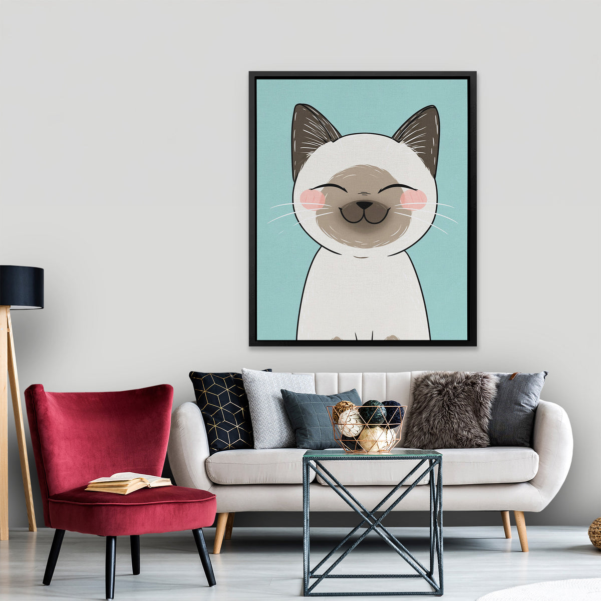 Blissful Whiskers - Luxury Wall Art