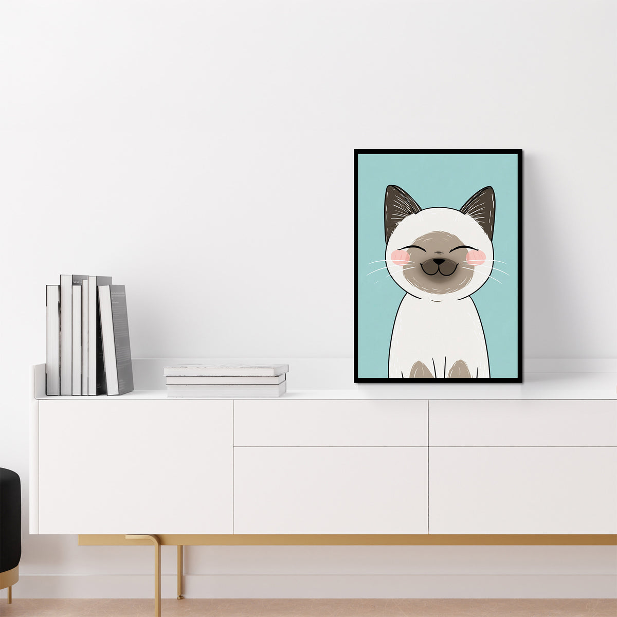 Blissful Whiskers - Luxury Wall Art