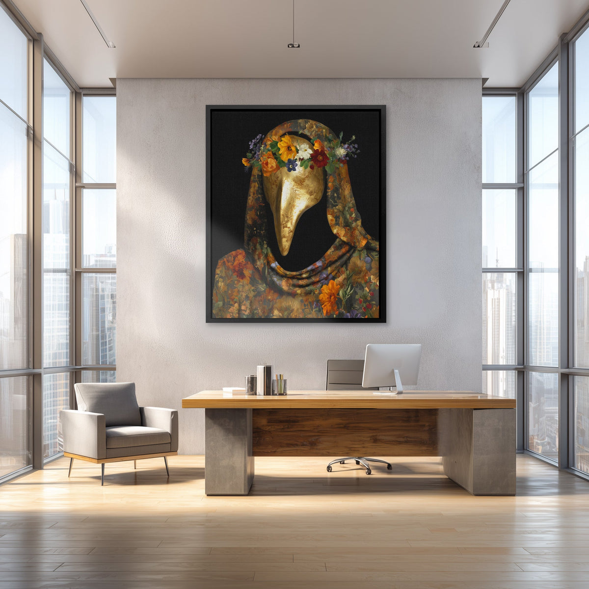 Bloom Crowned Healer - Luxury Wall Art