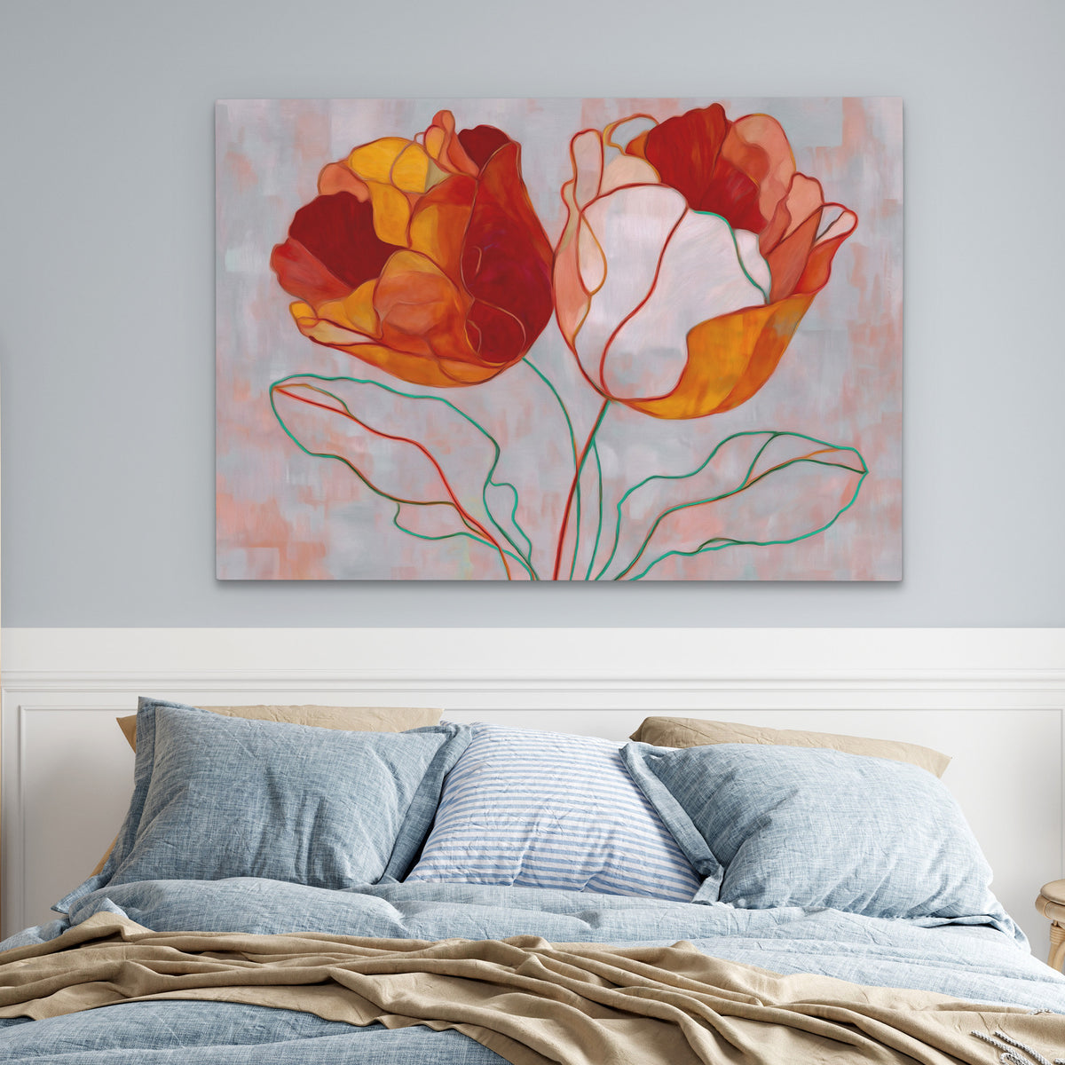 Blooming Fire Symphony - Luxury Wall Art